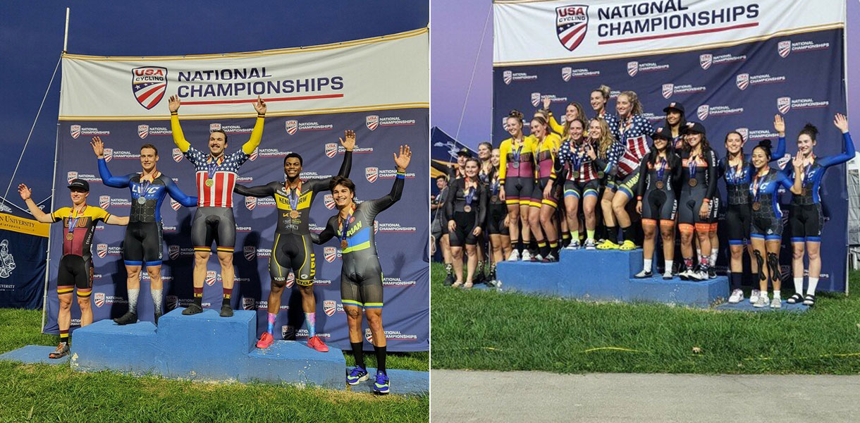 Cycling Finishes Sixth at Collegiate Track National Championship